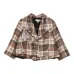Куртка в клетку с пайетками