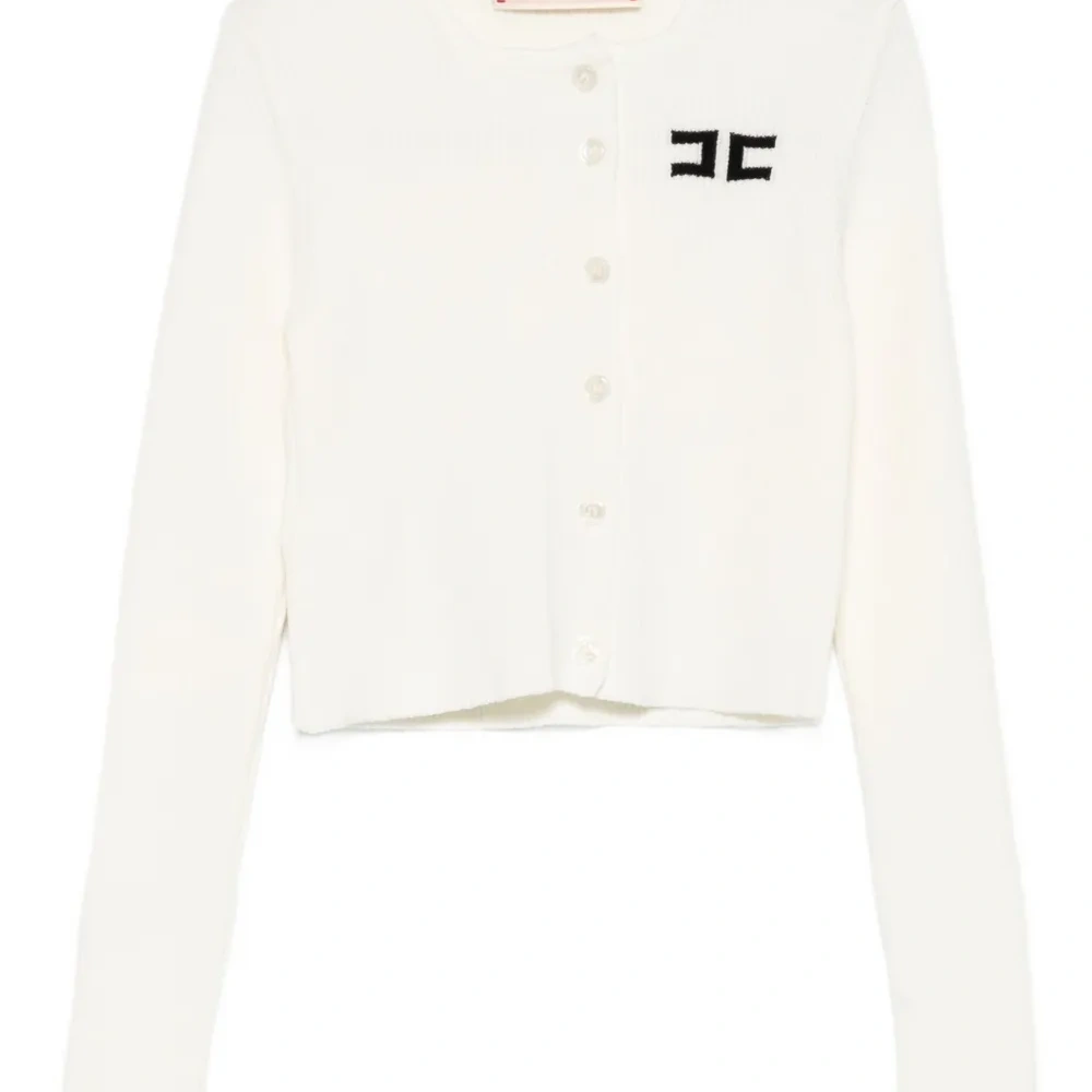 Кардиган с вышитым логотипом