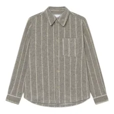 Рубашка из шерсти в полоску Lennon Рубашка из шерсти в полоску Lennon