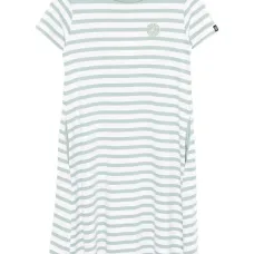 Полосатое платье с логотипом