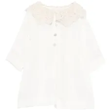 Платье с вязаным воротником