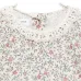 Блузка с цветочным принтом и кружевной отделкой