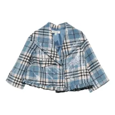 Пиджак в клетку с отделкой из пайеток Пиджак в клетку с отделкой из пайеток