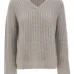 Текстурированный джемпер с V-образным вырезом