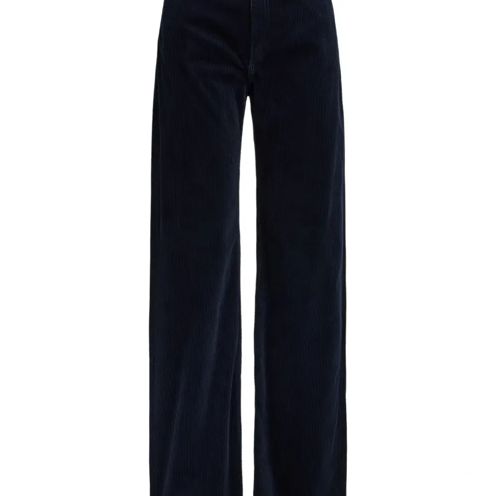 Вельветовые брюки с завышенной талией