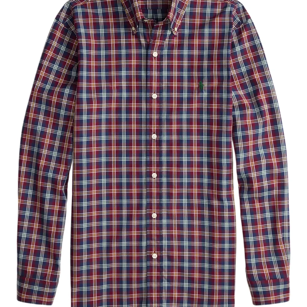 Рубашка в клетку с длинными рукавами