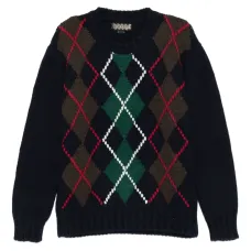 Джемпер с ромбовидным узором (аргайл)