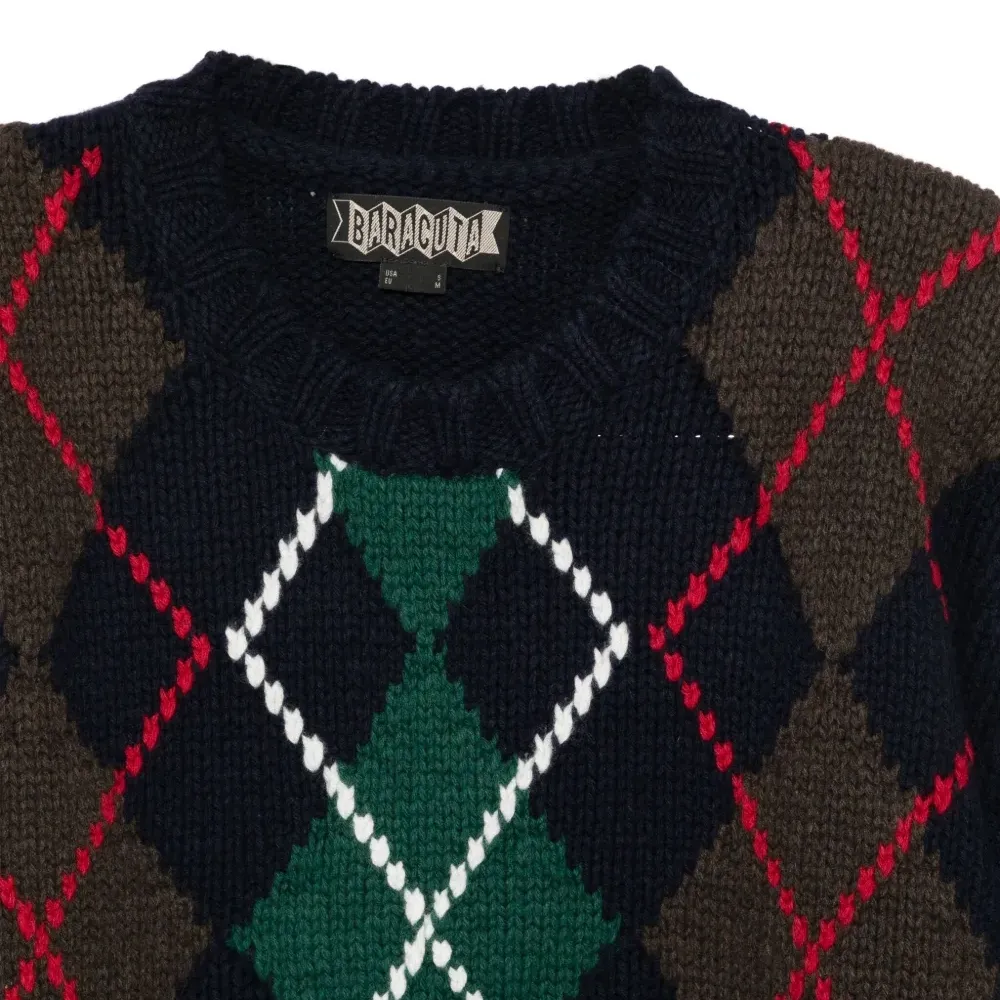 Джемпер с ромбовидным узором (аргайл)