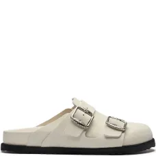 Босоножки с закрытым носком и двумя ремешками