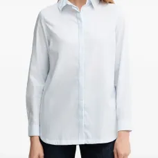 Топ в полоску с воротником Топ в полоску с воротником