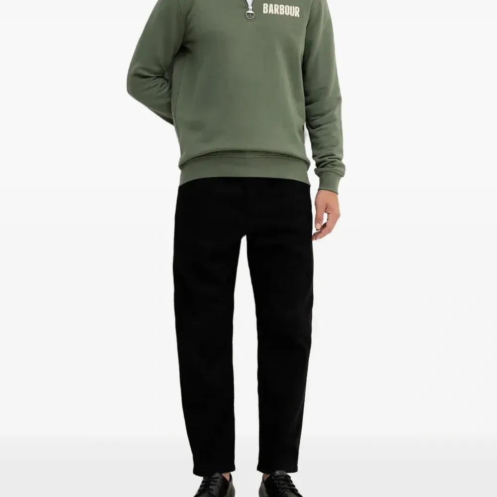 Толстовка с воротником на молнии и логотипом