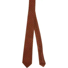 Галстук из шерсти с геометрическим узором