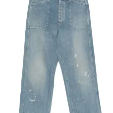 Джинсы с эффектом потертости