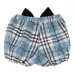 Шорты в клетку с бантом