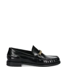 Лоферы с декоративной цепочкой