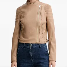 Байкерская куртка из искусственной кожи