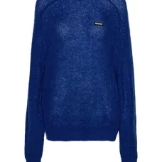 Свитер с нашивкой-логотипом