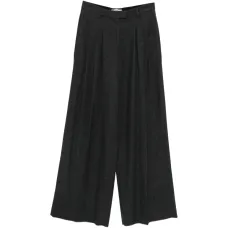 Плиссированные брюки-палаццо