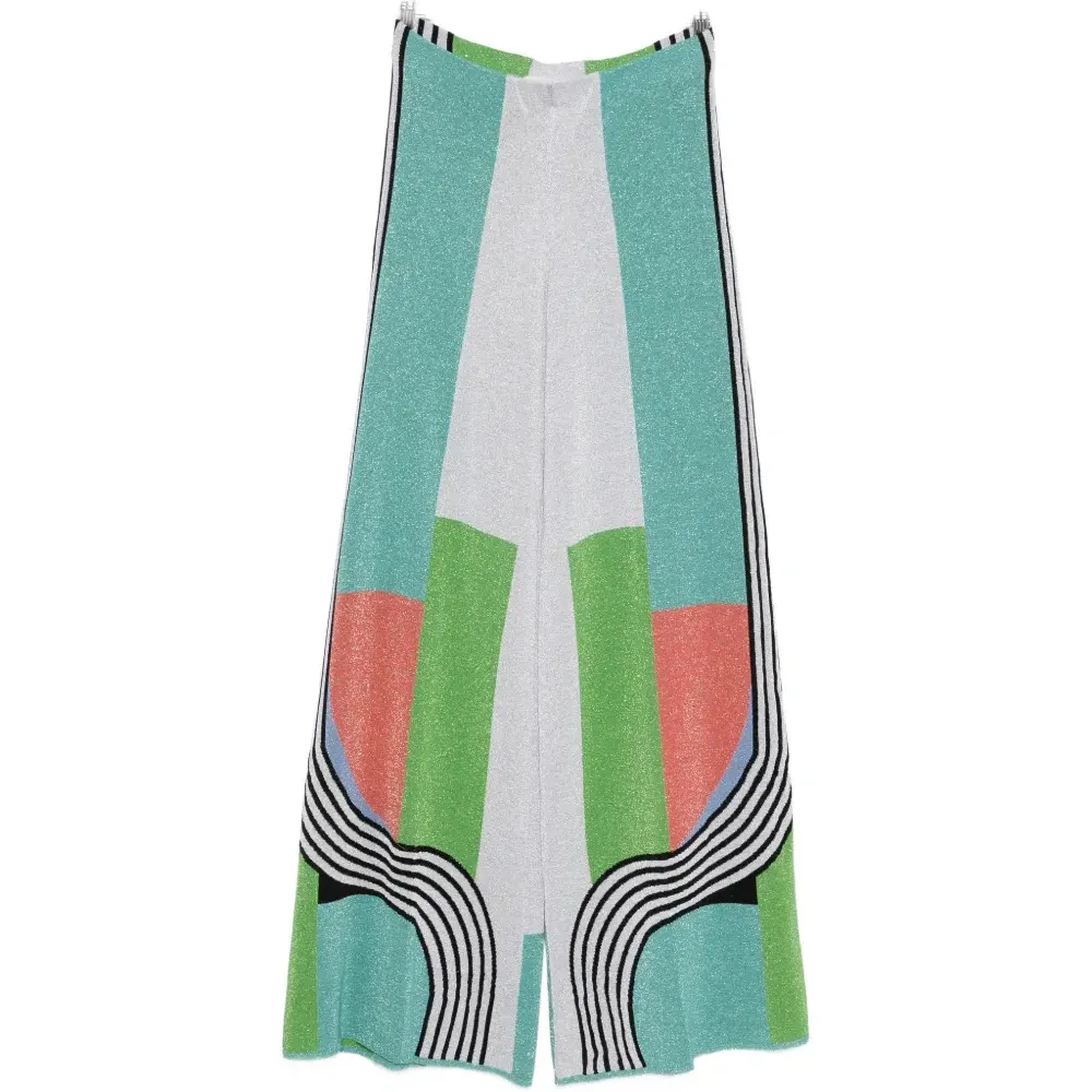 Брюки с геометрическим узором