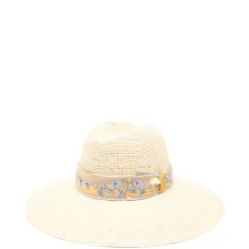 Шляпа с цветочным принтом и лентой