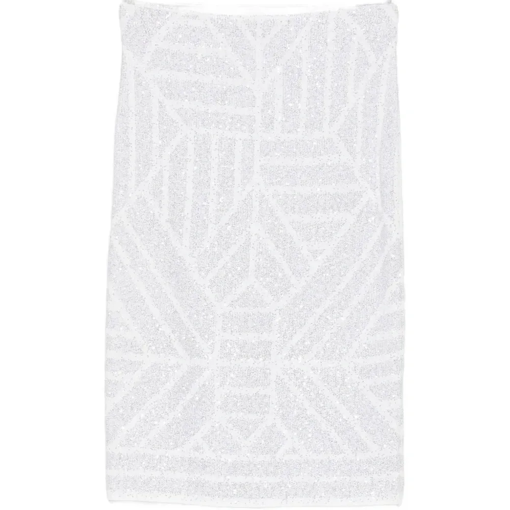 Миди-юбка с украшением из пайеток