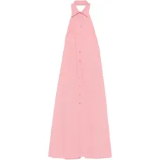 Макси-платье на шее с пуговицами Макси-платье на шее с пуговицами