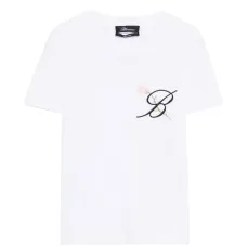 Футболка с цветочным декором