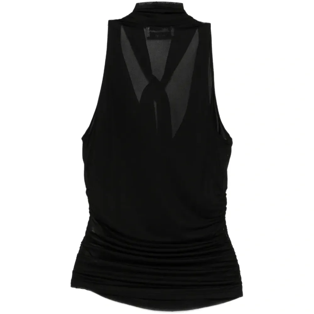 Блузка-халтер с бантом