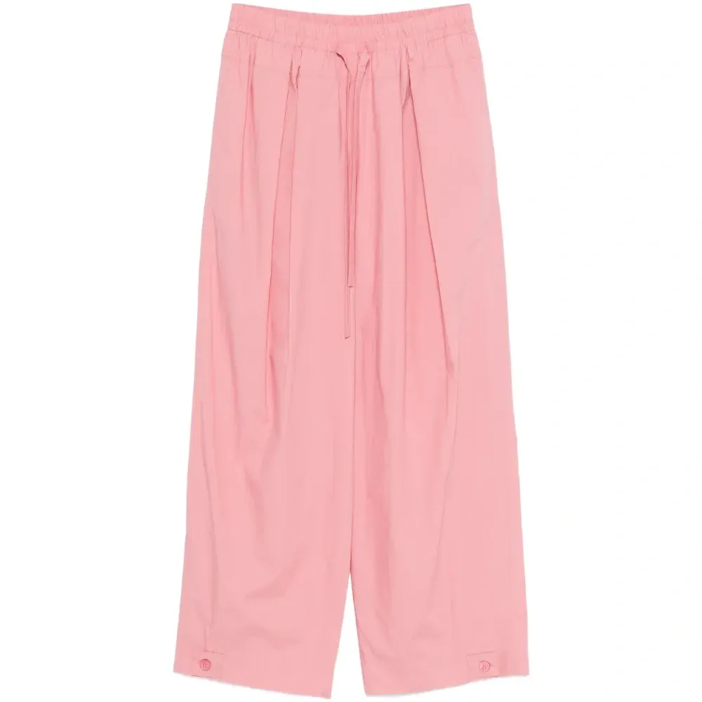 Брюки с кулиской и складками