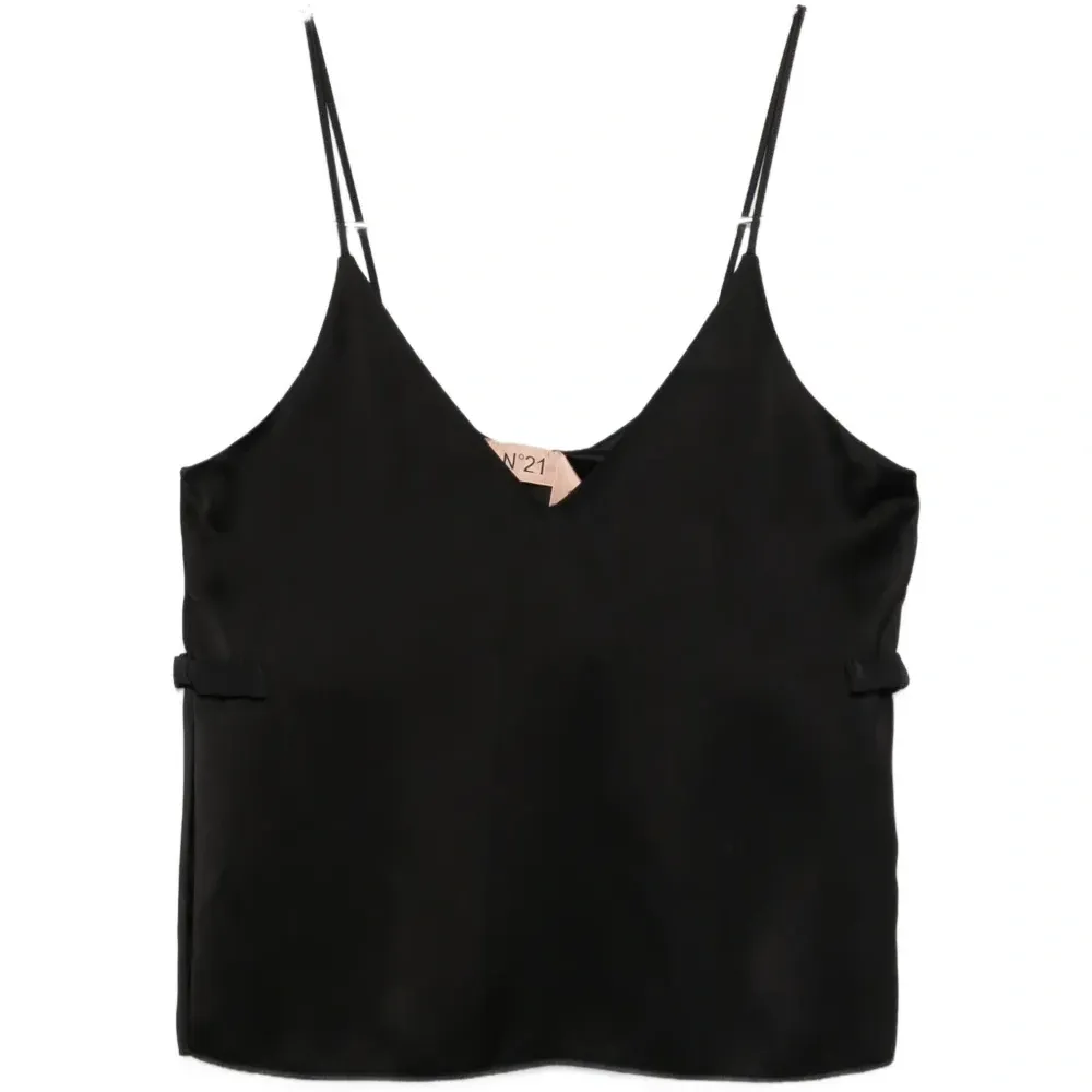 Топ на бретельках-спагетти