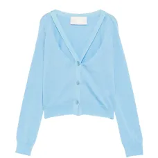 Кардиган с вырезами и застежкой на пуговицы