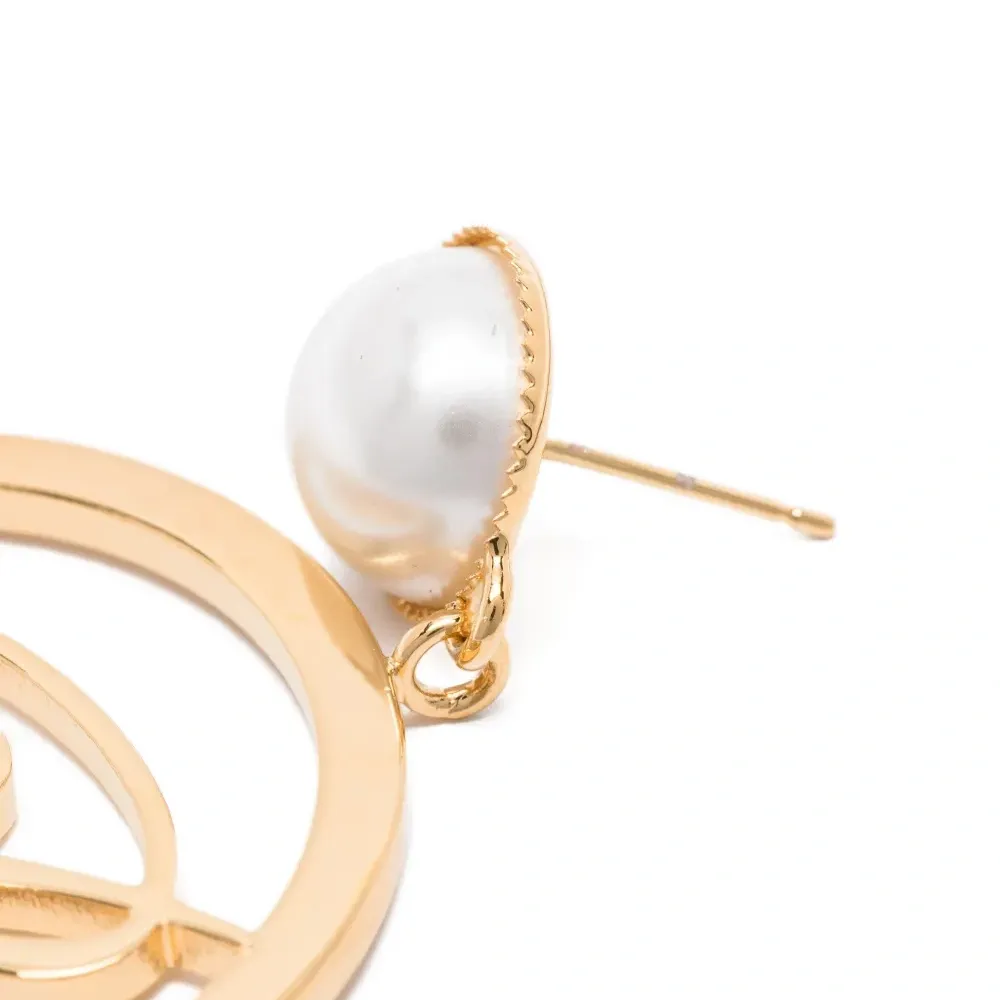 Серьги с искусственным жемчугом