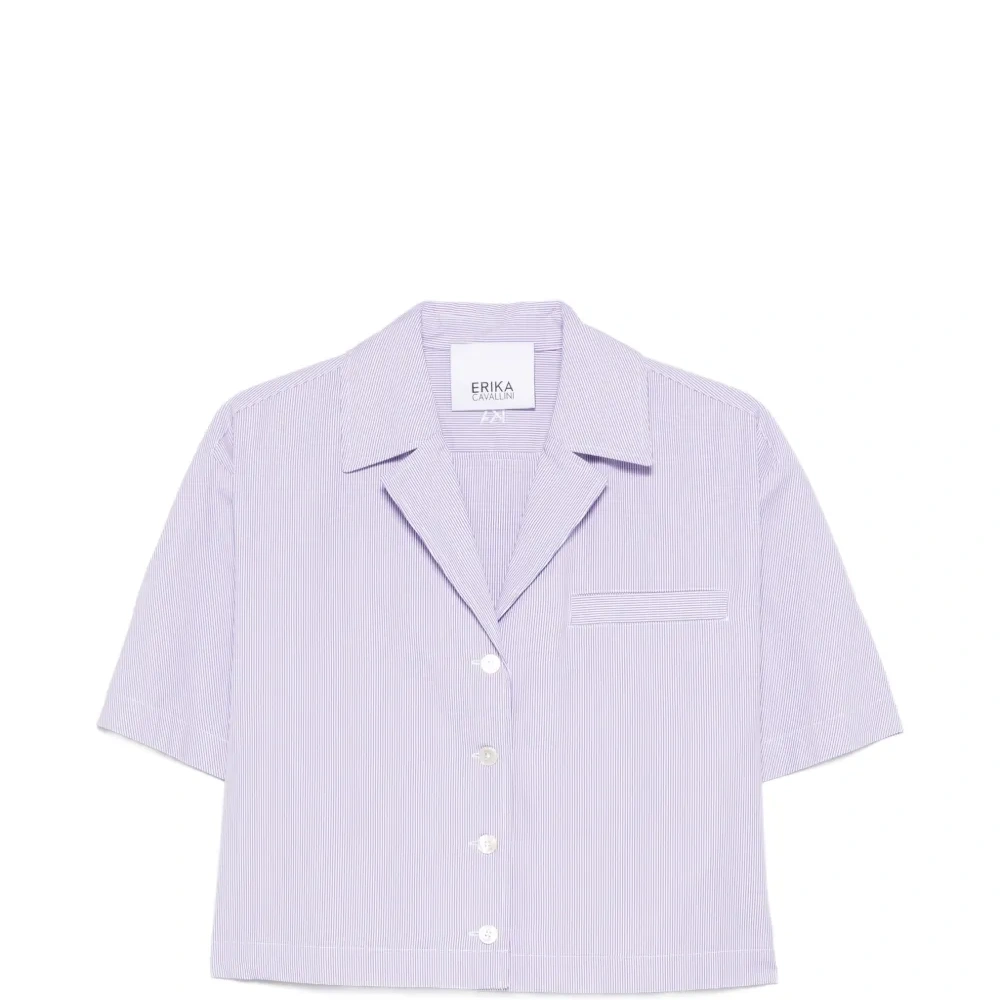 Рубашка в полоску с карманом