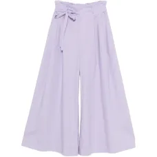 Палаццо-брюки с поясом на талии