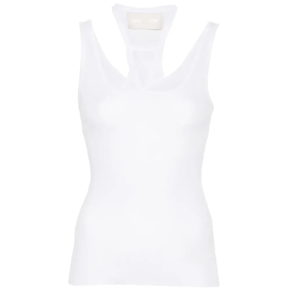 Топ с воротником-хомутом