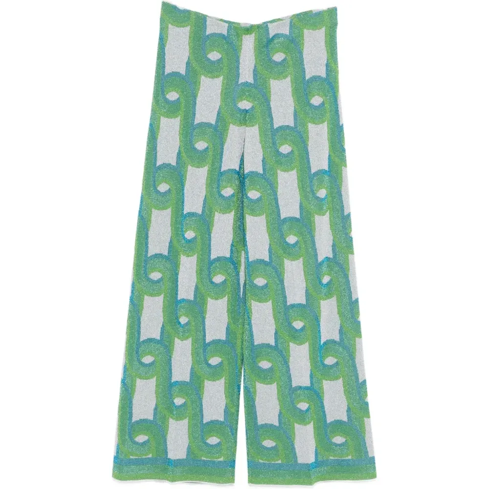 Брюки с геометрическим узором