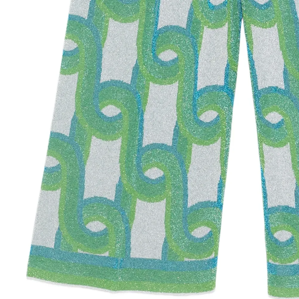 Брюки с геометрическим узором