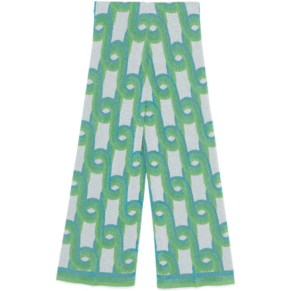 Брюки с геометрическим узором