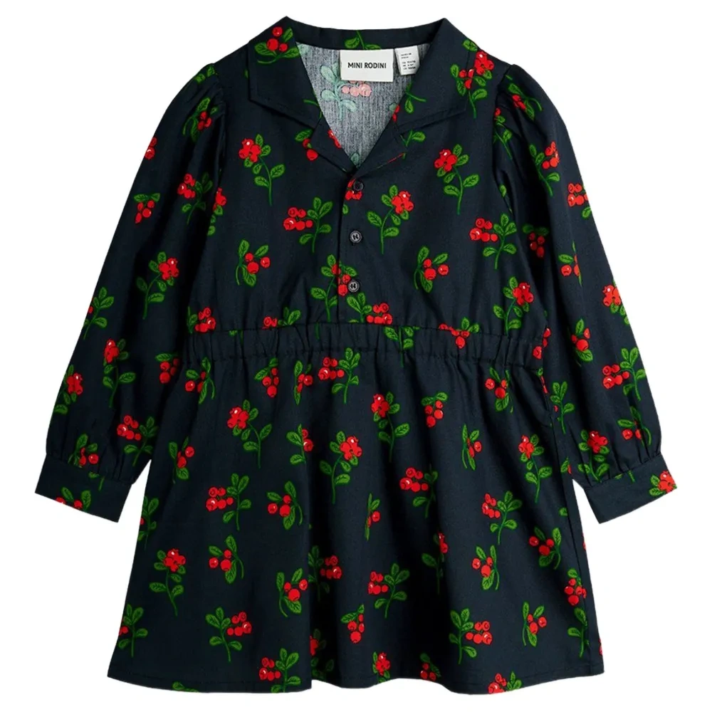 Платье с цветочным принтом на пуговицах