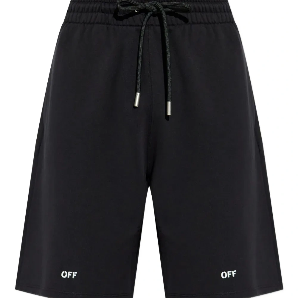 Шорты с логотипом и кулиской