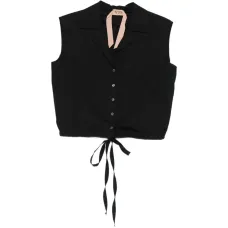 Рубашка без рукавов с завязками