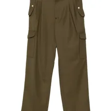 Шерстяные брюки прямого кроя