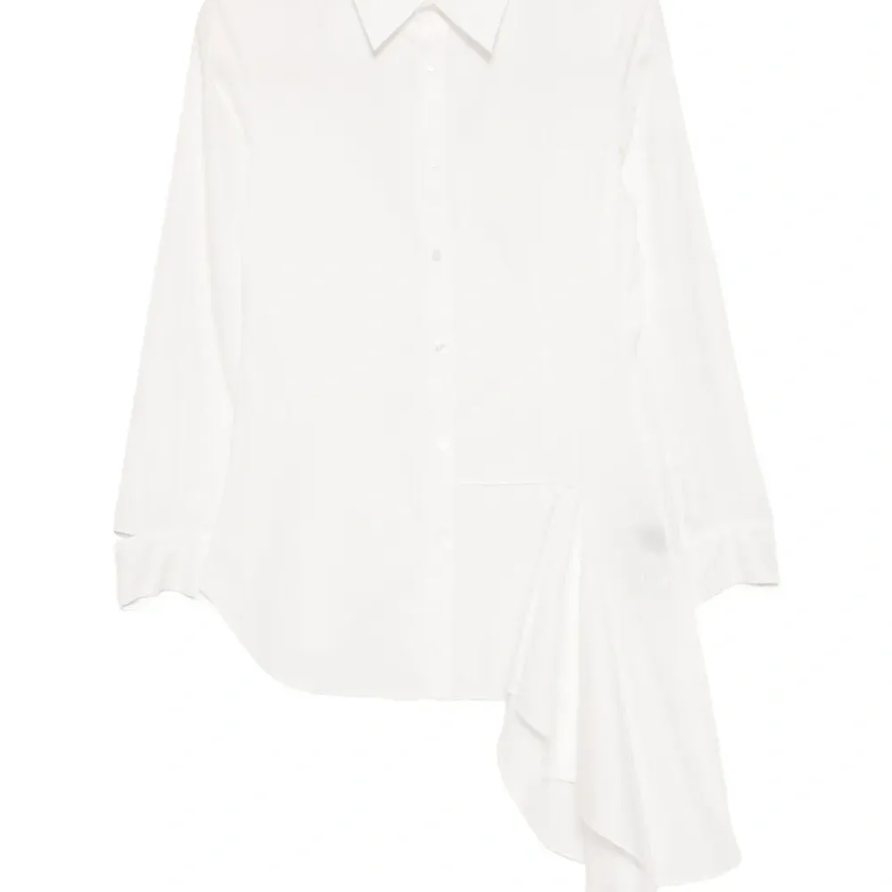 Рубашка с асимметричными вставками