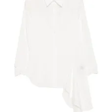 Рубашка с асимметричными вставками Рубашка с асимметричными вставками