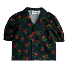 Топ с цветочным принтом и пышными рукавами Топ с цветочным принтом и пышными рукавами