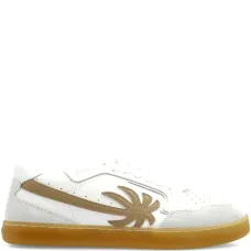 Кроссовки из кожи с пальмами