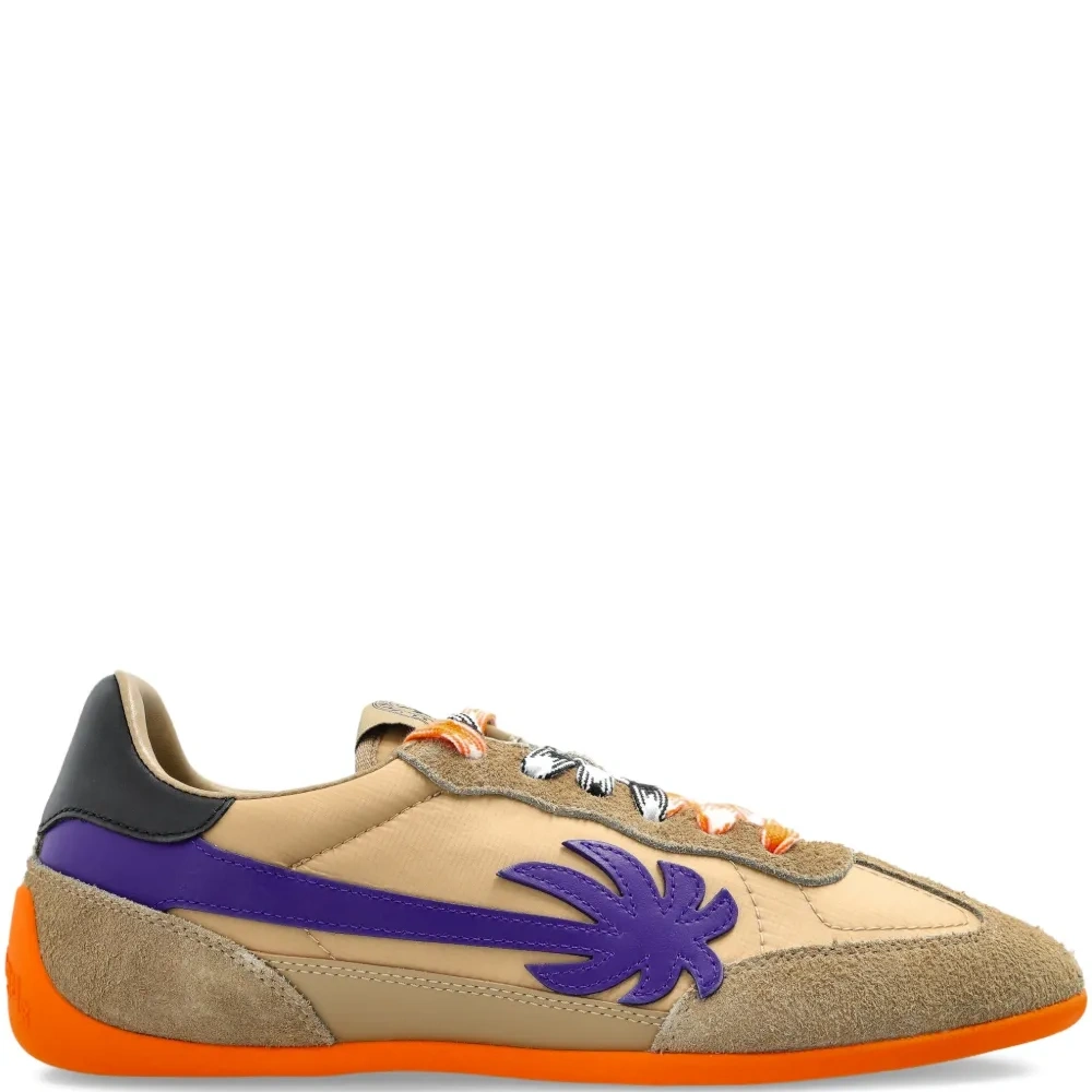 Кроссовки с аппликацией в виде пальмы