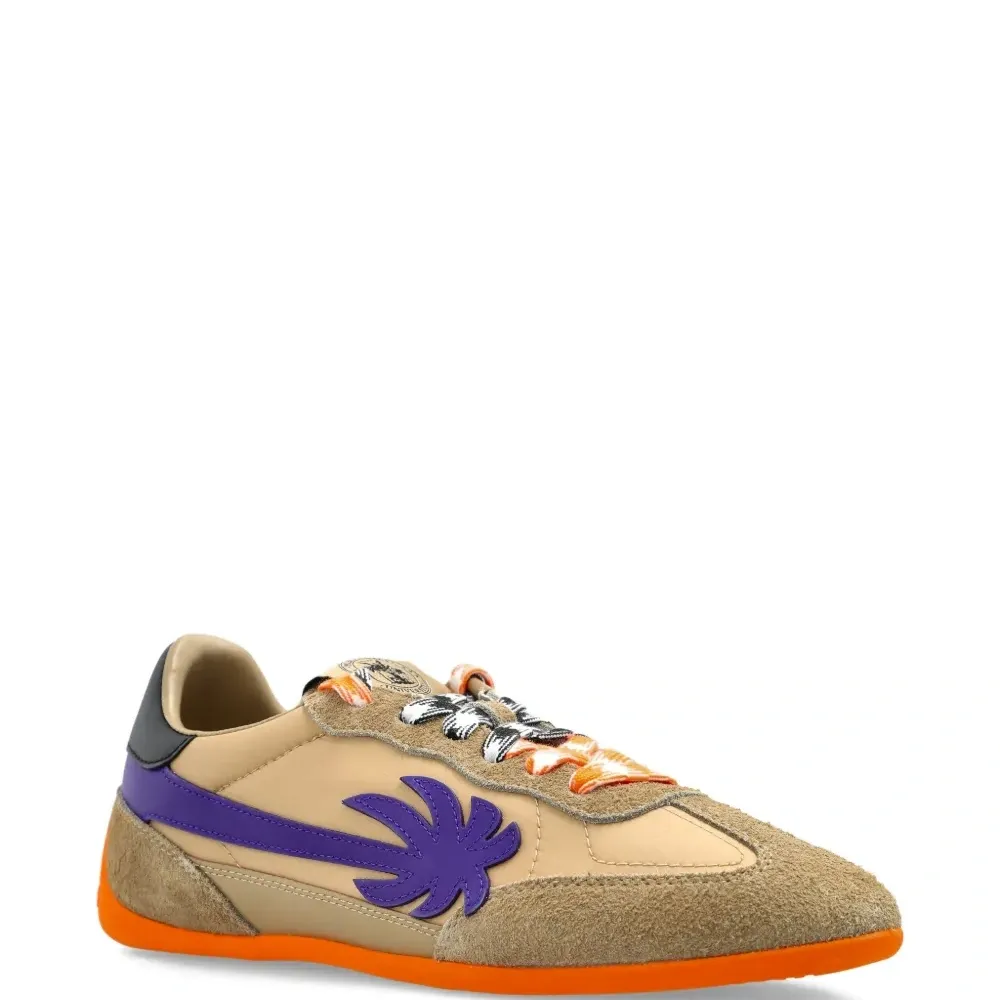 Кроссовки с аппликацией в виде пальмы