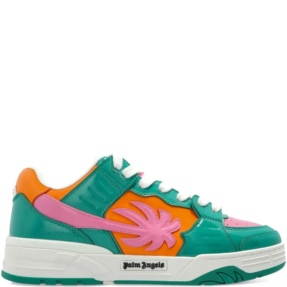 Кожаные кроссовки с пальмами