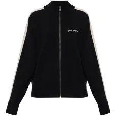 Застегивающийся на молнию свитшот с полосатыми рукавами